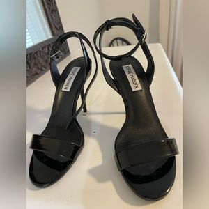 Steve Madden black strap high heel sandals. Size 5.5